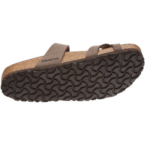 Birkenstock Mayari Birko-Flor, Sandalias de Dedo Mujer, Marrón (Mocca Nubuk), 37 (normal)