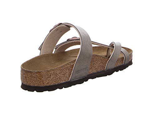 Birkenstock Passe-pouces Mayari Birko-Flor Graceful Taupe, Sandalia Mujer, 40 EU