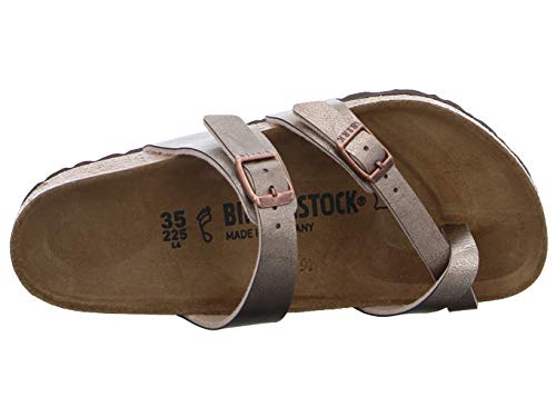 Birkenstock Passe-pouces Mayari Birko-Flor Graceful Taupe, Sandalia Mujer, 40 EU