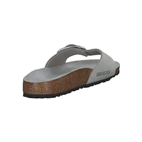 Birkenstock Sandalias Chanclas Mujer Madrid Big Buckle para Mujer Gris 38 EU