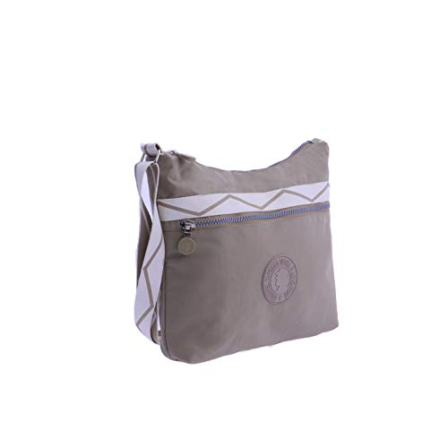 Bolso Bandolera Plana para Mujer Beige Albina de Coronel Tapiocca