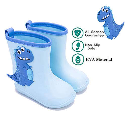 Botas de Agua Niña Niño Impermeable y Antideslizante Botas Para Lluvia 26/27 rosado