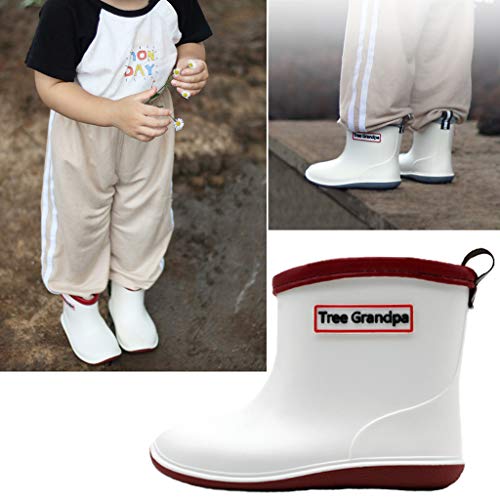 Botas de Agua Ninos Botas de Lluvia de Bebe Impermeable para Niñas Niños