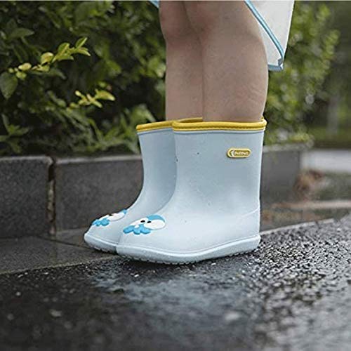 Botas de Agua Unisex Niños Botas de Lluvia Impermeables Antideslizantes para Niños Botas de Lluvia de Dibujos Animados para Niñas