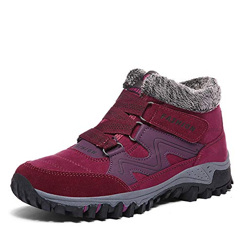 Botas de Nieve Mujer Senderismo Invierno Calentar Forrada Zapatos Impermeables Deportes Trekking Zapatos Sneakers