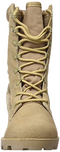 Botas de Piel de Ante para Hombre, diseño de Camuflaje del ejército Estadounidense, Color Caqui