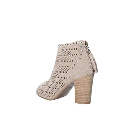 Botin Tacon Verano Serraje Taupe Mujer Carmela XTI 66679 (40 EU)