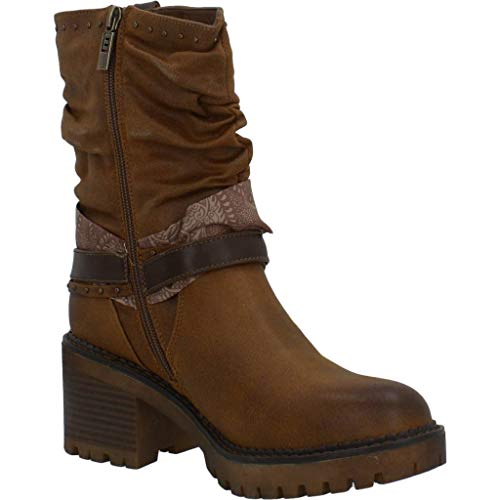 Botines Mujer MTNG | Botines GLAMI 58714 | MTNG Mujer | Botines Casual | Cierre con Cremallera | 47278 | Marron | 37