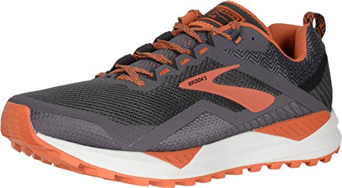 Brooks Cascadia 14, Zapatilla De Correr para Hombre, Black/Grey/Burnt Ochre, 45 EU