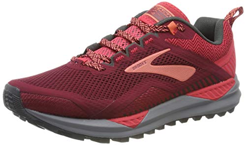 Brooks Cascadia 14, Zapatillas de Running Mujer, Rojo (Rumba Red/Rteaberry/Coral 628), 41 EU