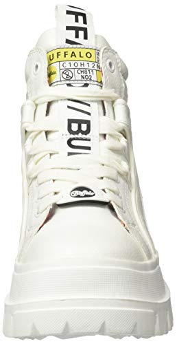 BUFFALO Aspha NC Mid, Zapatillas Mujer, White, 39 EU