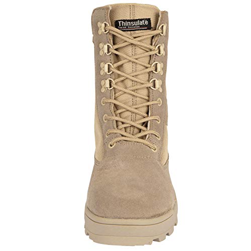 BW-ONLINE-SHOP SWAT Security Tactical - Botas con cremallera, color Beige, talla 42 EU