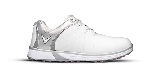 Callaway HALO Pro, Zapatillas de Golf Mujer, Blanco (Blanco/Plata 124), 40 EU