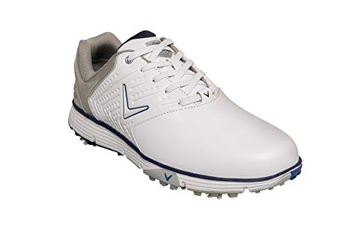 CALLAWAY M574 Chev Mulligan S 2019, Zapatos de Golf Hombre, Blanco/Azul Marino, 40 EU