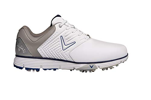 CALLAWAY M574 Chev Mulligan S 2019, Zapatos de Golf Hombre, Blanco/Azul Marino, 40 EU