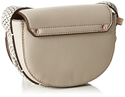 Calvin Klein HEATH3R Exotic Mini Half Moon Crossbody, Bolsa para Mujer, Beige (Mushroom), 6x12x20 cm (b x h x t)