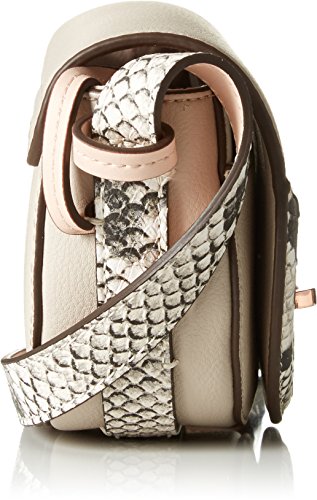 Calvin Klein HEATH3R Exotic Mini Half Moon Crossbody, Bolsa para Mujer, Beige (Mushroom), 6x12x20 cm (b x h x t)