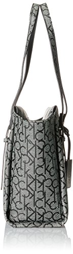 Calvin Klein - Marissa Mono Medium, Bolsos totes Mujer, Gris (Granite Monogram), 14x26x40 cm (B x H x T)