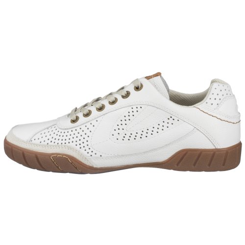 camel active - Zapatillas de Deporte de Cuero para Mujer, Color Blanco, Talla 40.5