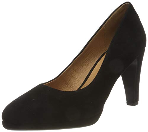 CAPRICE 9-9-22402-25 004, Zapatos de tacón con Punta Cerrada Mujer, Piel Negra, 40 EU