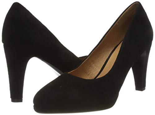 CAPRICE 9-9-22402-25 004, Zapatos de tacón con Punta Cerrada Mujer, Piel Negra, 40 EU