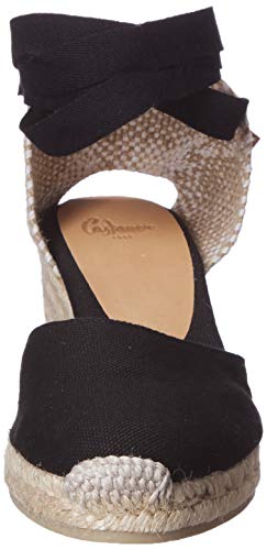 Castañer CARINA/6/001, Alpargatas Mujer, Negro (Negro 100), 37 EU