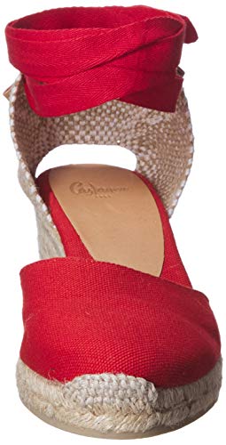 Castañer CARINA/6/001, Alpargatas Mujer, Rojo (Rojo Rubi 502), 38 EU