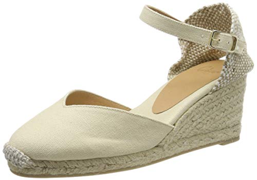 Castañer CHIARITA/6/001, Alpargatas para Mujer, Marfil (Ivory 203), 37 EU