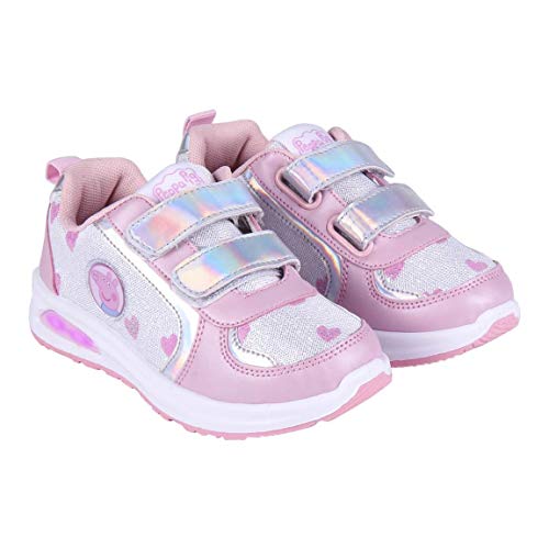 Cerdá Life'S Little Moments Zapatillas con Luces para Niñas de Peppa Pig con Licencia Oficial Nickelodeon, Deportivas, Multicolor, 23 EU