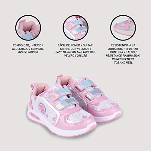 Cerdá Life'S Little Moments Zapatillas con Luces para Niñas de Peppa Pig con Licencia Oficial Nickelodeon, Deportivas, Multicolor, 23 EU