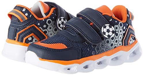 Chicco Scarpa Capitol, Zapatillas de Gimnasia, Azul Y Naranja, 24 EU