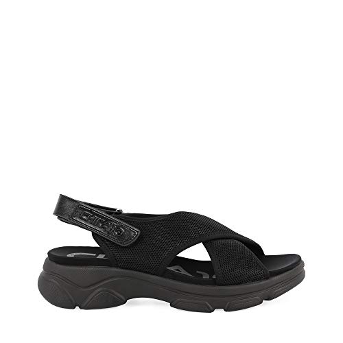 CHIKA10 Victoria 02 Sandalias Mujer, Negro (Black), 39 EU