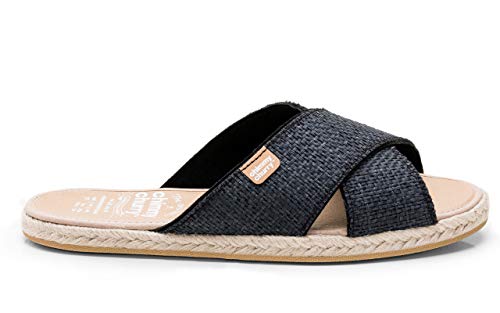 CHIMMY CHURRY, Sandalias de Cruz, para Mujer, Negro (Negro), 39 EU