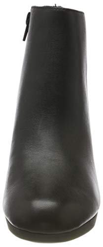 Clarks Adriel Mae, Botines Mujer, Negro (Black Leather Black Leather), 40 EU