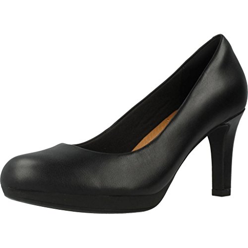 Clarks Adriel Viola, Zapatos de Tacón Mujer, Negro (Black Leather), 37 EU