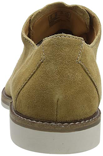 Clarks Atticus Cap, Zapatos de Cordones Derby Hombre, Beige (Dark Sand Suede Dark Sand Suede), 40 EU