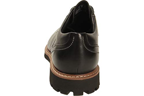 Clarks Batcombe Hall Derby - Zapatos de Cordones para Hombre, Negro (Black Leather), 41.5 EU