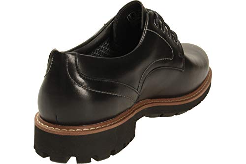 Clarks Batcombe Hall Derby - Zapatos de Cordones para Hombre, Negro (Black Leather), 41.5 EU