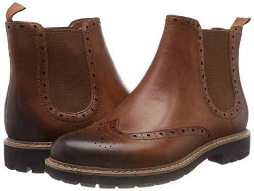 Clarks Batcombe Top, Botas Chelsea Hombre, Marrón (Dark Tan Lea), 41 EU