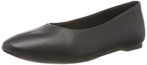 Clarks Chia Violet, Bailarinas Mujer, Negro (Black Leather Black Leather), 40 EU