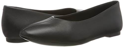 Clarks Chia Violet, Bailarinas Mujer, Negro (Black Leather Black Leather), 40 EU