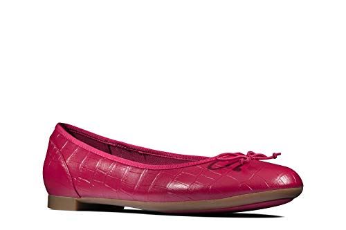 Clarks Couture Bloom, Bailarinas Mujer, Verde (Fuchsia Fuchsia), 38 EU