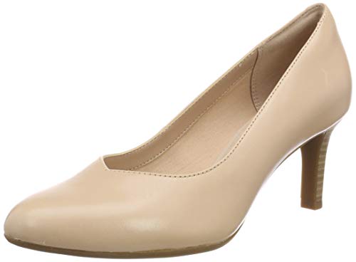 Clarks Dancer Nolin Zapatos de Tacón Mujer, Beige (Blush Leather), 41.5 EU