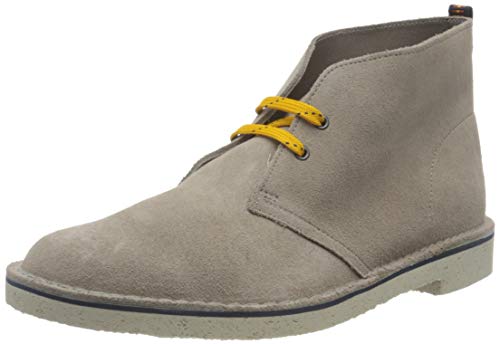 Clarks Desert Bushacre 3, Botas Modelo Chukka Hombre, Beige (Piel de Ante), 41 EU