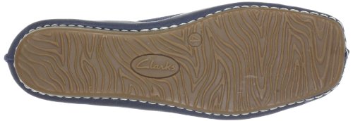 Clarks Freckle Ice, Bailarinas Mujer, Azul (Navy Leather), 38 EU