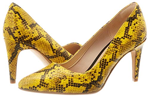 Clarks Laina RAE, Zapatos de Tacón, Amarillo (Yellow Snake Yellow Snake), 35.5 EU