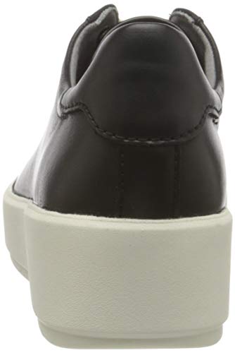 Clarks Layton Pace, Zapatillas Mujer, Piel Negra, 42 EU