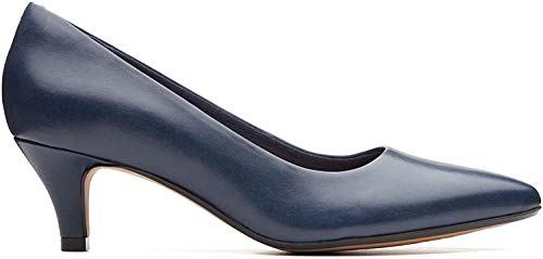 Clarks Linvale Jerica Mujer Vestido Ancho Corte Zapatos 4 D (M) UK/ 37 EU Azul Marino