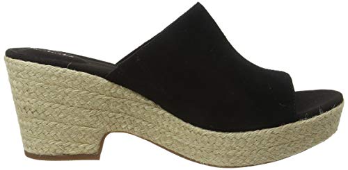 Clarks Maritsa Mule, Sandalias Punta Cerrada Mujer, Negro (Black SDE Black SDE), 39 EU