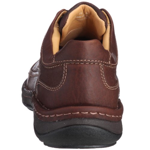 Clarks Nature Three 20339005 - Zapatos casual de cuero nobuck para hombre, color marrón (Mahogany Leather), talla 44